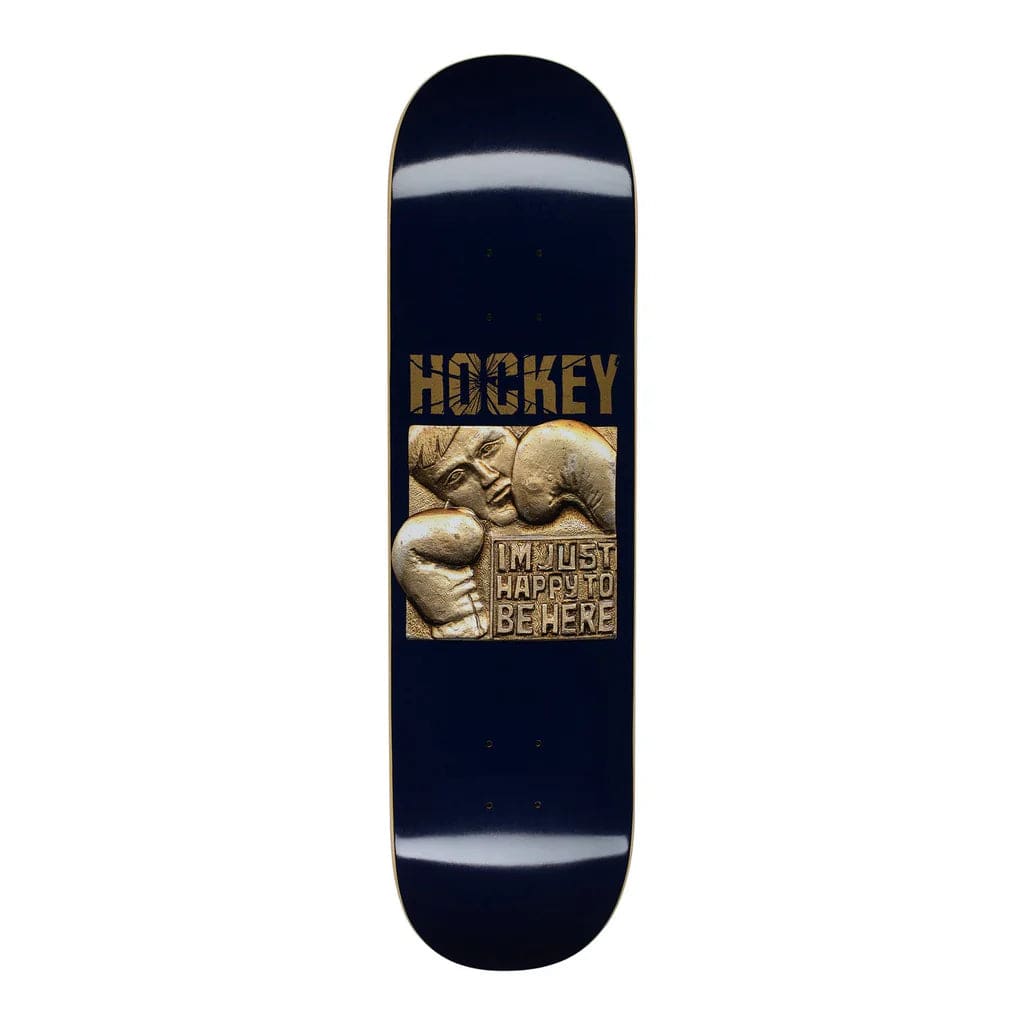 Buy Hockey Skateboards Happy to be Here John Fitzgerald Skateboard Deck 8.5". All decks come with free griptape, please specify in the notes at checkout or drop us a message in the chat if you would like it applied or not. Buy now Pay Later with Klarna & ClearPay payment plans. Fast Free Delivery. Free MOB or Jessup grip tape. Tuesdays Skateshop, Bolton | UK.