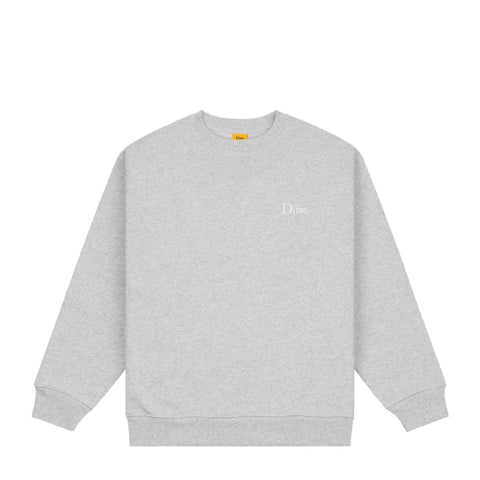 Buy Dime MTL Classic Small Logo Crewneck Sweatshirt Heather Grey. 14 oz. Crew. 100% Cotton construct. Embroidered Dime detail left on chest. Kangaroo pouch pocket. See more Dime? Buy now Pay Later with Klarna, Shop now Pay Later with Clearpay. Fast Free Delivery & Shipping options available. Tuesdays Skateshop Greater Manchester Bolton UK.