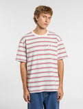 Buy Dickies Lewistown Stripe T-Shirt Egret Beige DK0A4Z8SC481. 100% Soft cotton construct. Relaxed Fit. Woven tab detail. Shop the best range of Dickies Skate wear at Tuesdays Skate Shop. Fast Free Delivery options, Buy now pay later and Multiple secure checkout methods. Shop with confidence at Tuesdays with 5 star Trustpilot feedback.