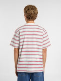 Buy Dickies Lewistown Stripe T-Shirt Egret Beige DK0A4Z8SC481. 100% Soft cotton construct. Relaxed Fit. Woven tab detail. Shop the best range of Dickies Skate wear at Tuesdays Skate Shop. Fast Free Delivery options, Buy now pay later and Multiple secure checkout methods. Shop with confidence at Tuesdays with 5 star Trustpilot feedback.