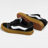 Buy Vans Knu Skool Chunky Skate Shoes in Black/Gum at Tuesdays Skateshop Bolton. Suede Upper construct. Puffy 3D sidestripe. Reissued 90's low profile, nostalgia. Red tab detail at heel. Chunky Laces. Waffle Sole. VN0009QCB9M1. Fast Free delivery options, Buy now pay later with Klarna/Clearpay & multiple secure checkout options. See our trustpilot reviews and shop with confidence.