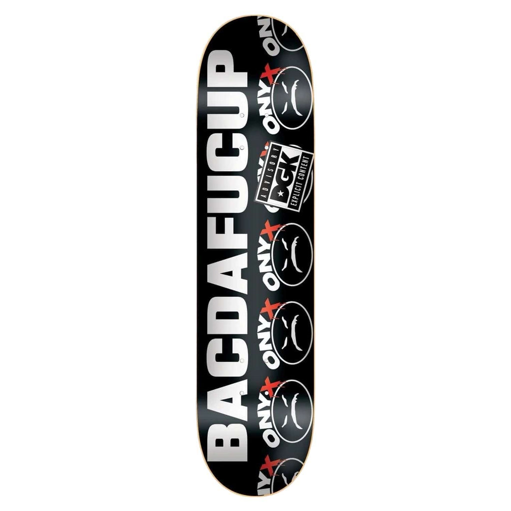 Buy DGK X Onyx 'Bacdafucup' Skateboard Deck 8.25" Limited edition collection. All decks come with free grip, please specify in the notes if you would like it applied. 