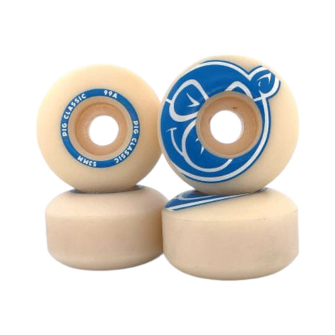 Buy Pig Wheels Pig Classic Skateboard Wheels. 53 MM 99 A. Classic Shape, Strong urethane construct. Long lasting, Connoisseurs choice. Shop the best range of skateboarding wheels in the North West at Tuesdays Skate Shop Bolton. Highly rated on trust pilot and in the streets. 