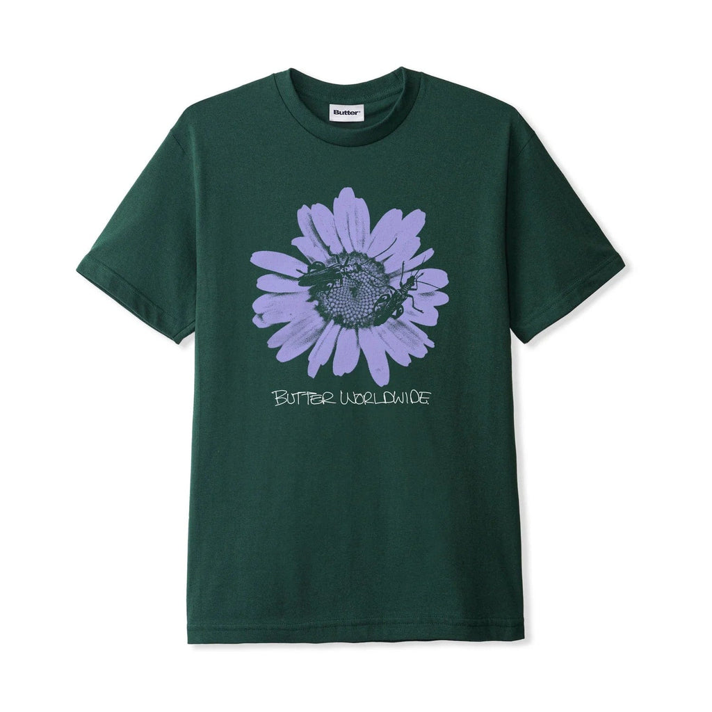 Buy Butter Goods Sunflower T-Shirt Dark Forest. 100% Cotton Construct. 6.5 oz. Tee Screen print on chest. Fast free UK Delivery & Buy now pay later at Tuesdays. #1 UK destination for Butter Goods in the U.K.