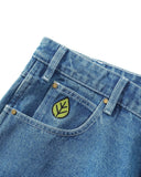 Buy Butter Goods Weathergear Heavy Weight Denim Jeans Light Mid Blue. Baggy Fit. PU logo at back waistband. Contrast stitching. Shop the best range of Butter in the UK at Tuesdays Skate Shop. Fit guides, on model shots & best prices. Free delivery, Buy now pay later and fast checkout.