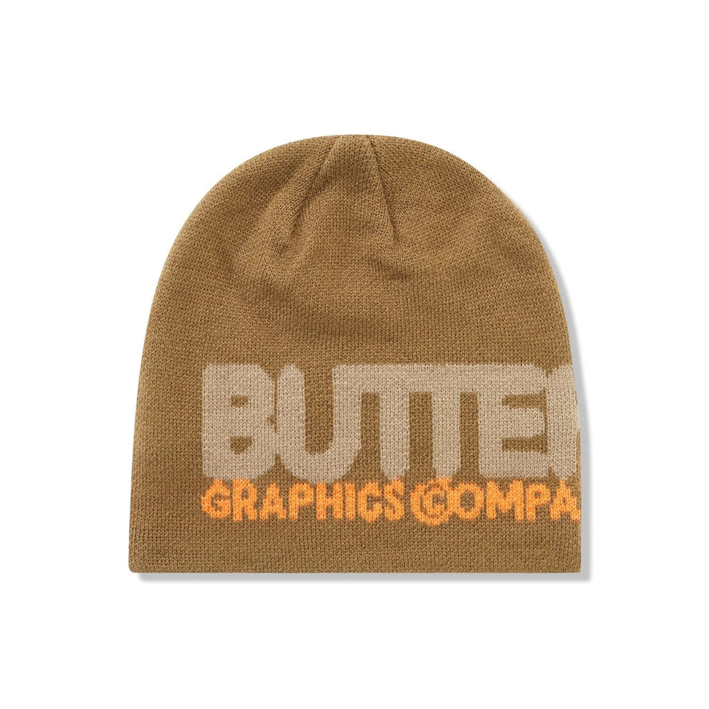 Butter Goods Program Skully Beanie Taupe