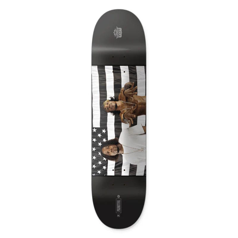 Buy Primitive X Outkast Stripes Skateboard Deck Black 8.125" Mid Concave. All decks come with free Grip, Shop the best range of hard to find skateboarding brands at Tuesdays Skate Shop, #1 UK destination for Skate and streetwear. Fast Free delivery options, Buy now pay later and consistent 5 star customer feedback on trustpilot.