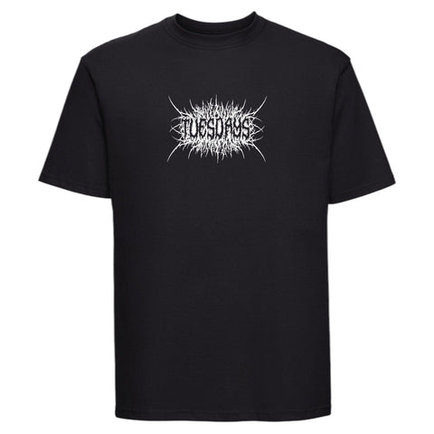 Buy Tuesdays Skate Shop 'Hesher' T-Shirt Black | 28.00 GBP. 100% soft cotton construct. print central on chest. Regular Cut. Best online destination for U.K Skate Shop tees at Tuesdays Skateshop. Fast Free delivery with buy now pay later options at checkout. Consistent 5 star customer reviews. 28.00 GBP Per tee.