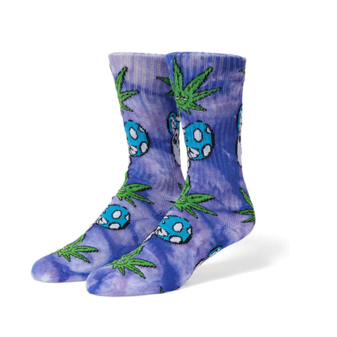 HUF Green Buddy Mushroom Socks Purple. 55% Cotton 31 % Polyester 12% Nylon 2% Spandex. Shop the best range of skateboard weed socks in the UK at Tuesdays Skate Shop. Fast Free delivery with buy now pay later payment plans.