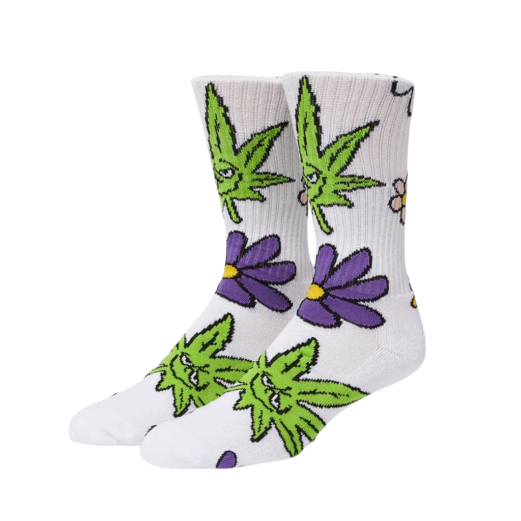 HUF Green Buddy Blossom Socks White. 55% Cotton 31 % Polyester 12% Nylon 2% Spandex. Shop the best range of skateboard weed socks in the UK at Tuesdays Skate Shop. Fast Free delivery with buy now pay later payment plans.