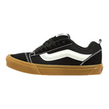 Buy Vans Knu Skool Chunky Skate Shoes in Black/Gum at Tuesdays Skateshop Bolton. Suede Upper construct. Puffy 3D sidestripe. Reissued 90's low profile, nostalgia. Red tab detail at heel. Chunky Laces. Waffle Sole. VN0009QCB9M1. Fast Free delivery options, Buy now pay later with Klarna/Clearpay & multiple secure checkout options. See our trustpilot reviews and shop with confidence.