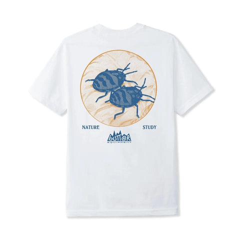 Buy Butter Goods Nature Study T-Shirt White (Back Print). 100% Cotton Construct. 6.5 oz. Tee Screen print on chest. Fast free UK Delivery & Buy now pay later at Tuesdays. #1 UK destination for Butter Goods in the U.K. 40.00 GBP.