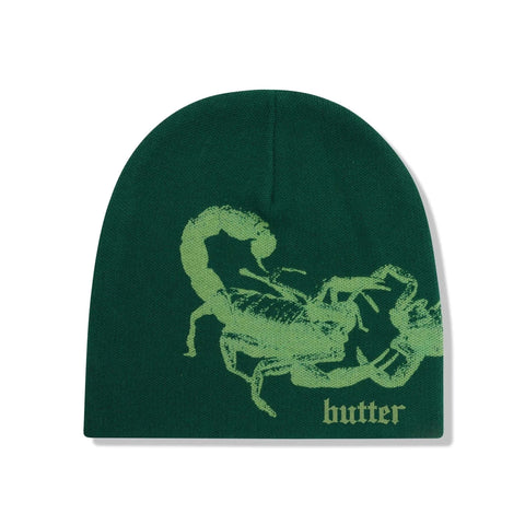 Buy Butter Goods Scorpion Skully Beanie Forest. 100% Acrylic construct. Butter Woven tab detail on single fold. OSFA. Shop the best range of Buttergoods in the U.K. at Tuesdays Skate Shop. Fast Free delivery options, Buy now Pay Later & multiple secure payment methods at checkout. Best rates for Skate and Street wear.