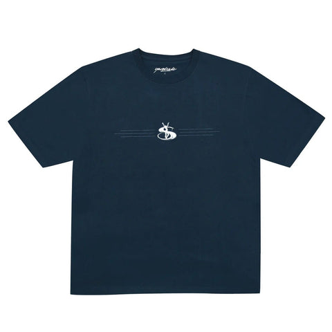 Buy Yardsale Pearl T-Shirt Navy. Mirror PVC YS embossed applique logo details. 100% cotton construct regular fitting tee.  Fast Free Delivery and Shipping options. Buy now pay later with Klarna and ClearPay payment plans. Tuesdays Skateshop, UK. Best for Yardsale.