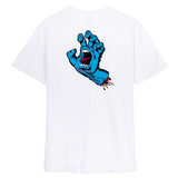 Buy Santa Cruz Screaming Hand T-Shirt in  with Back print . Iconic timeless design. Small logo on left of chest with large back print. Shop the best range of Skate Surf Tees at Tuesdays Skate shop. Buy now pay later with Clearpay & rated excellent on trustpilot.