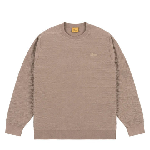 Buy Dime MTL Wave Cable Knit Sweater Tan. 50% Cotton, 50% Lyocell construct. Custom Wavy patterned cable knit. Branding at left of chest. Ribbed Collar. Shop the biggest and best range of Dime MTL at Tuesdays Skate shop. Fast free delivery with next day options, Buy now pay later with Klarna or ClearPay. Multiple secure payment options and 5 star customer reviews.