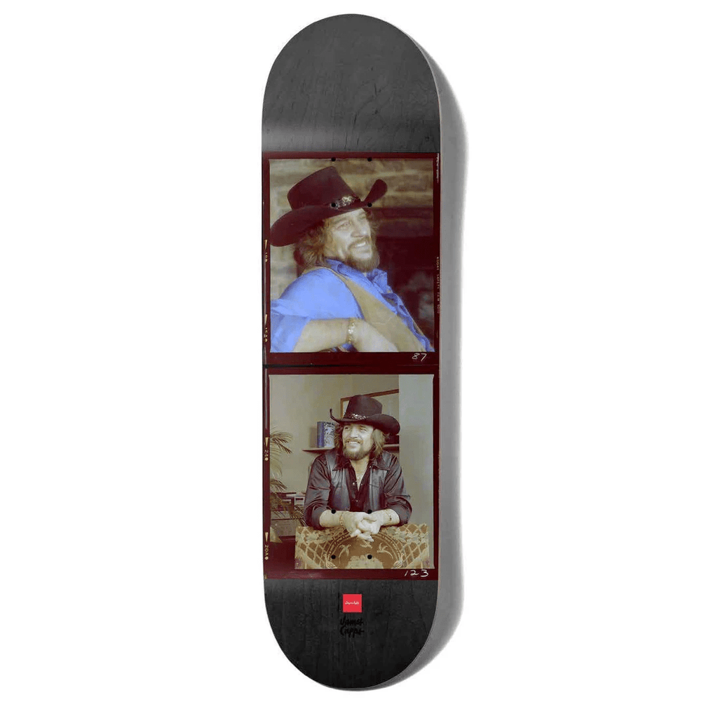 Buy Chocolate Skateboards Waylon Jennings James Capps Skateboard Deck 8.5". Limited edition collection to celebrate 50 Years of Hip Hop. All decks come with free grip, please specify in order notes if you would like it applied or not. Fast Free Delivery options with buy now pay later. Shop from multiple secure checkout options at Tuesdays Skate Shop.